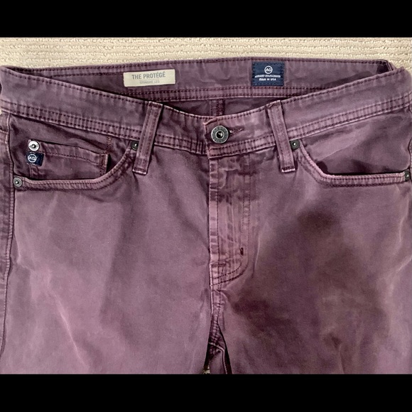 AG Mens plum The Protégé pant - Picture 2 of 4